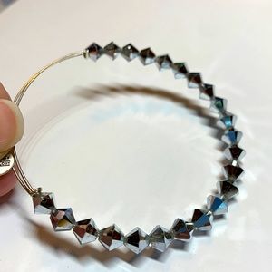 3/$20 Alex and Ani shiny silver beaded bracelet
